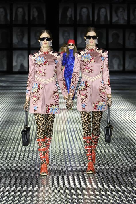 elegant Gucci runway Milan